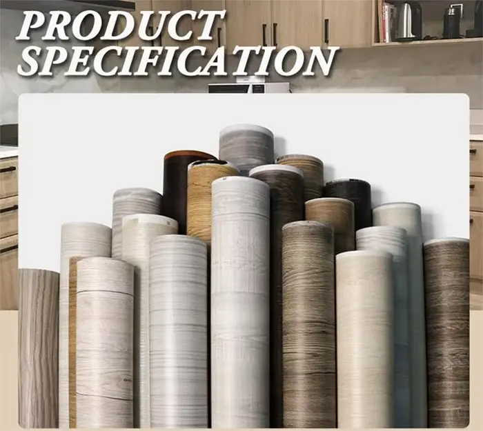 Non Self Adhesive Metallic Brushed Furniture Decorative Film