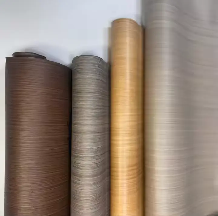 Film decorativu pvc woodgrain colore pVC foglia per a porta